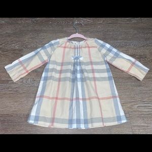 Burberry baby girl nova check dress 12-18 months